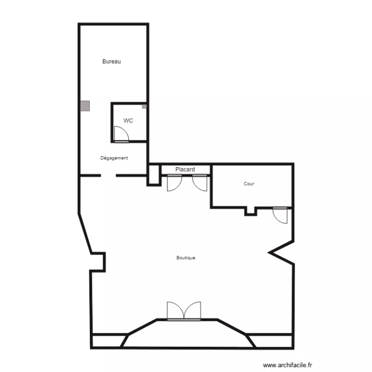 goin boutique. Plan de 