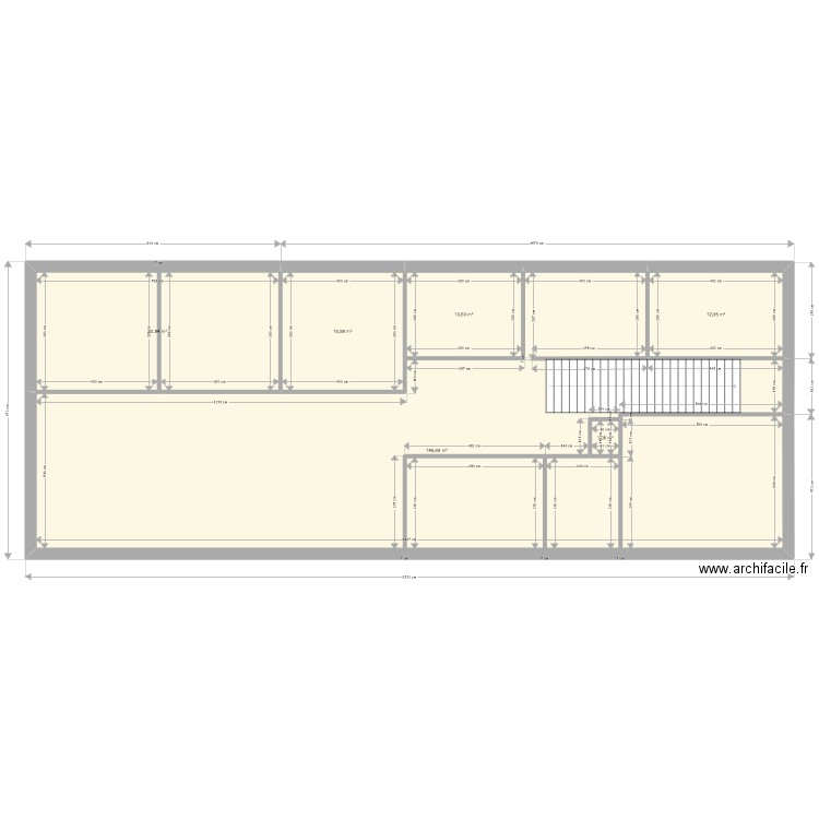Plan Etage res FLEURY. Plan de 0 pièce et 0 m2