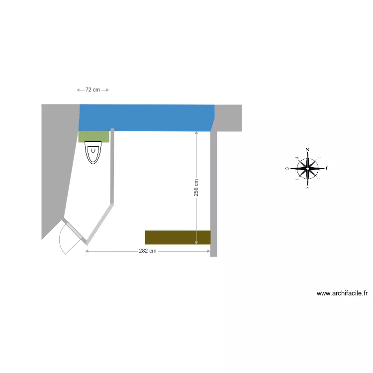 cuisine billard vierge. Plan de 