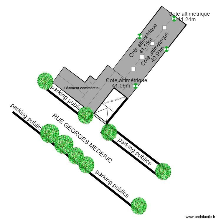 PLAN DE MASSE MAISON ALFORT. Plan de 2 pièces et 99 m2