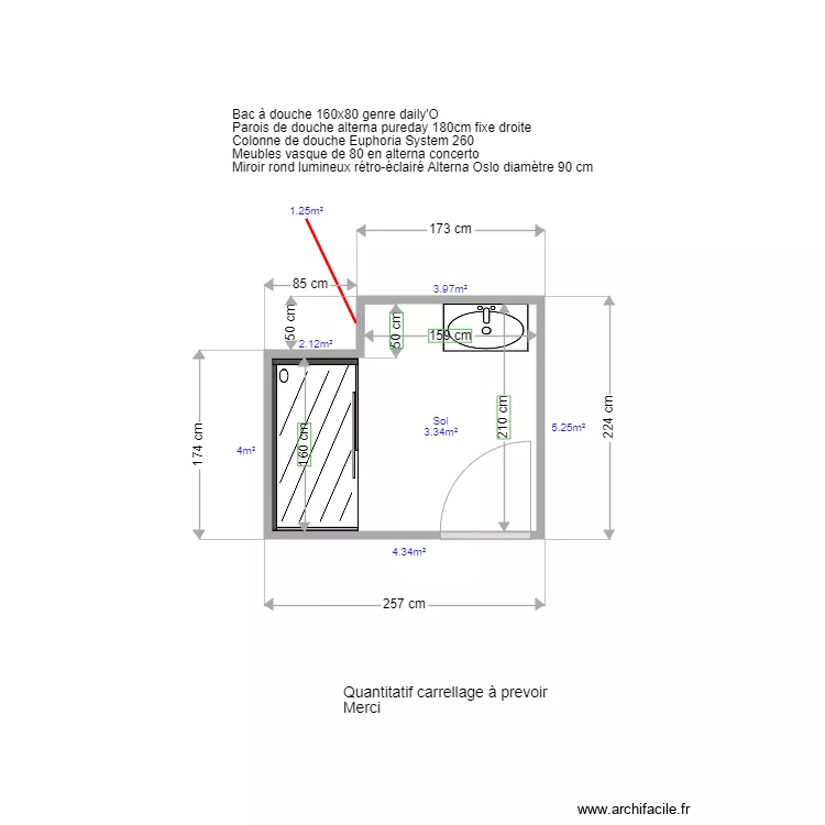 sdb Guennoc. Plan de 