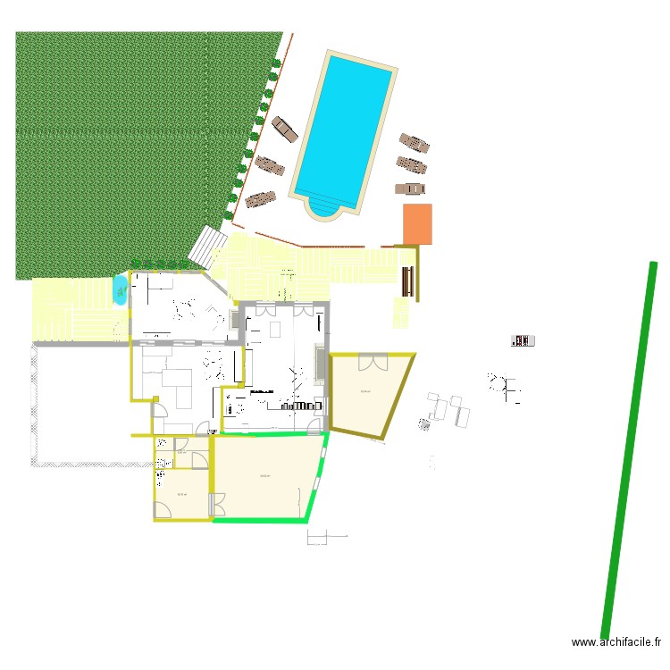 chambre. Plan de 0 pièce et 0 m2