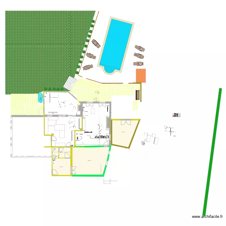 chambre. Plan de chambre. Plan de