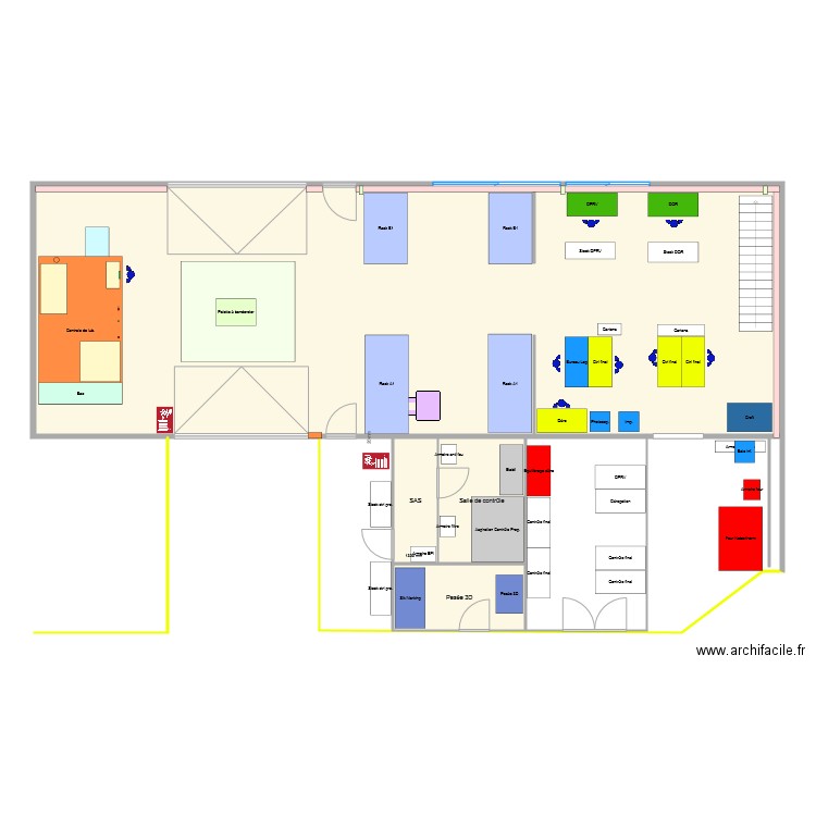 Implantation Provisoire pour EXPE2. Plan de 0 pièce et 0 m2