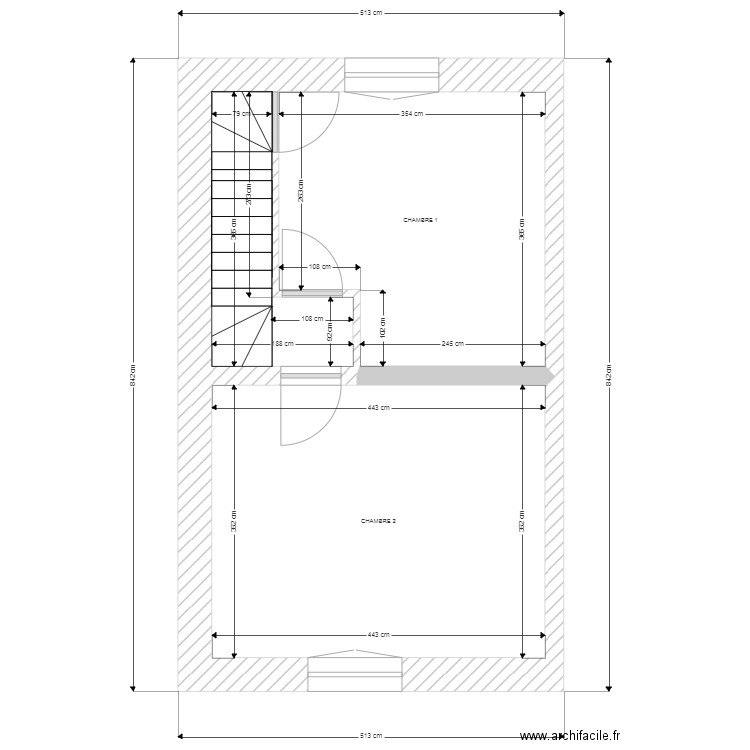 SAUTREAU ETAGE. Plan de 0 pièce et 0 m2