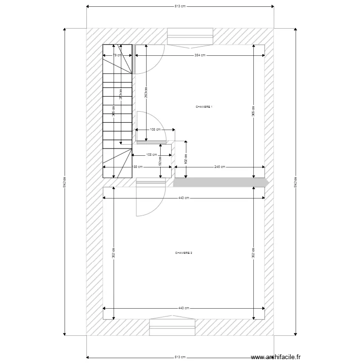 SAUTREAU ETAGE. Plan de 