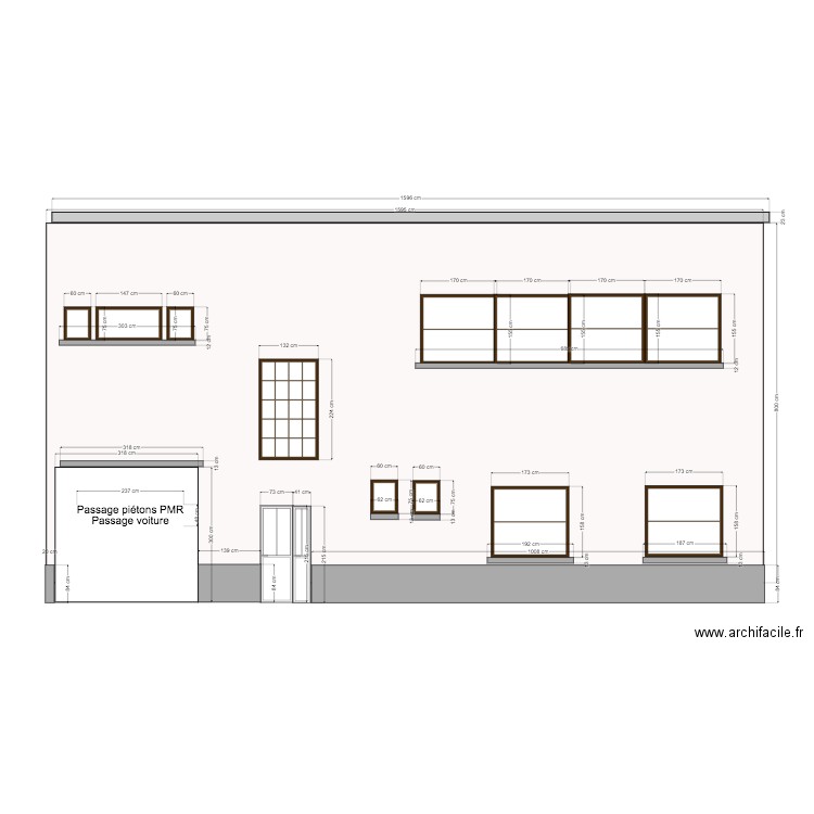 FACADE ARRIERE 2. Plan de 0 pièce et 0 m2