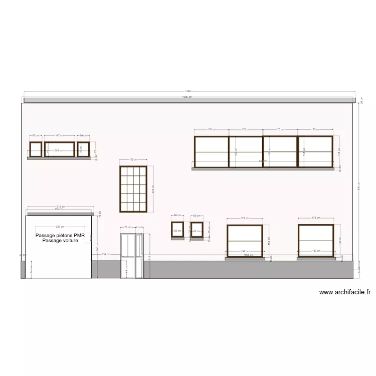 FACADE ARRIERE 2. Plan de 