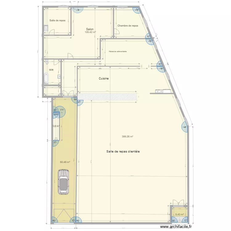 Local commercial. Plan de 