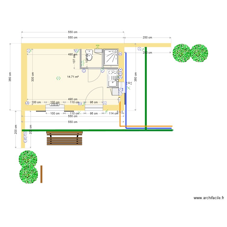 plan maçon murs 18. Plan de 0 pièce et 0 m2