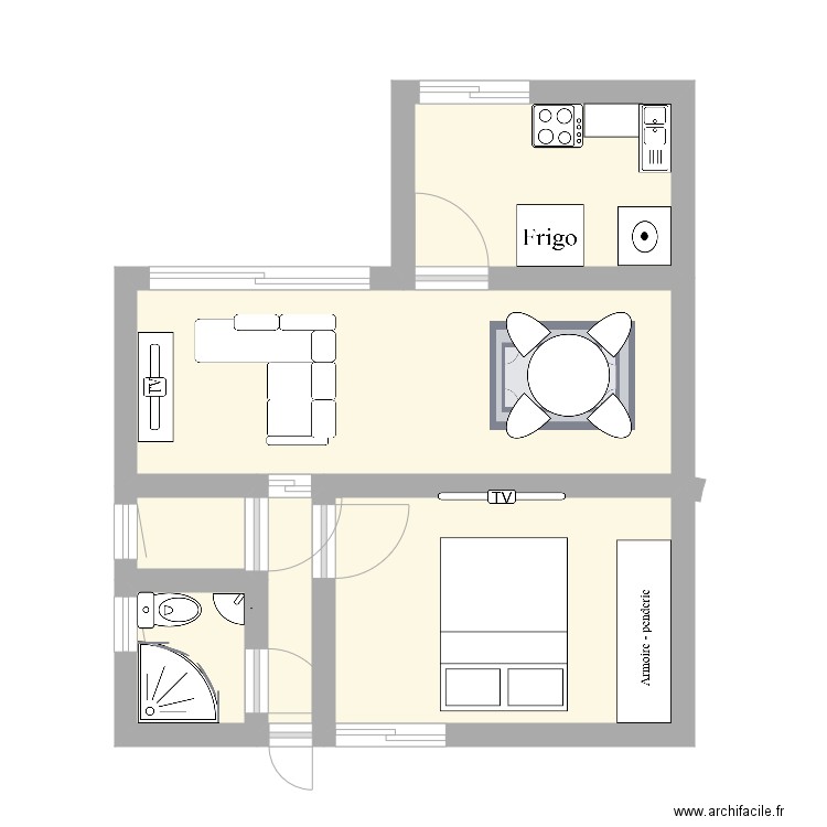 Plan petite maison 1. Plan de 0 pièce et 0 m2