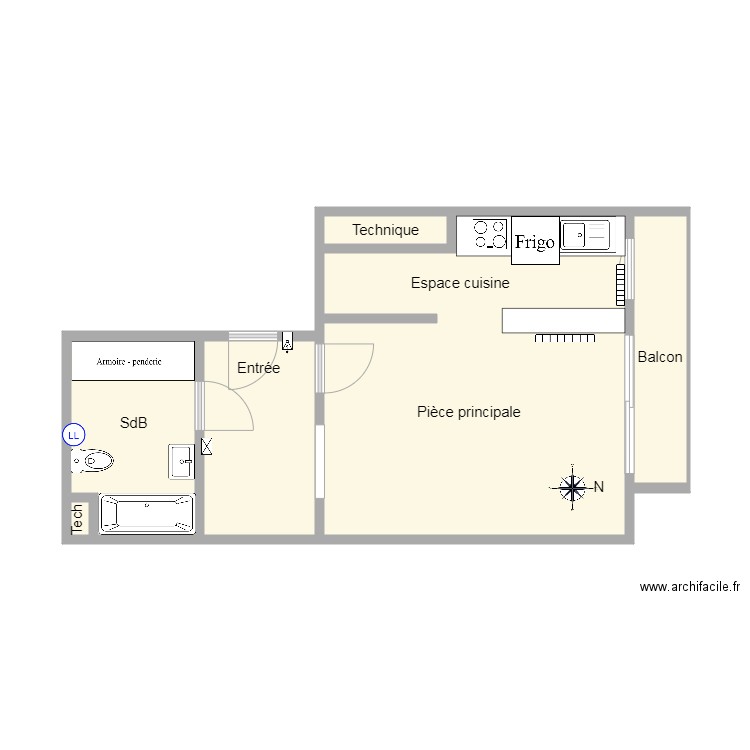 191 Alesia. Plan de 0 pièce et 0 m2