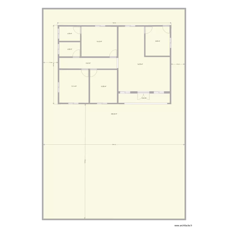 Villa Rostand . Plan de 