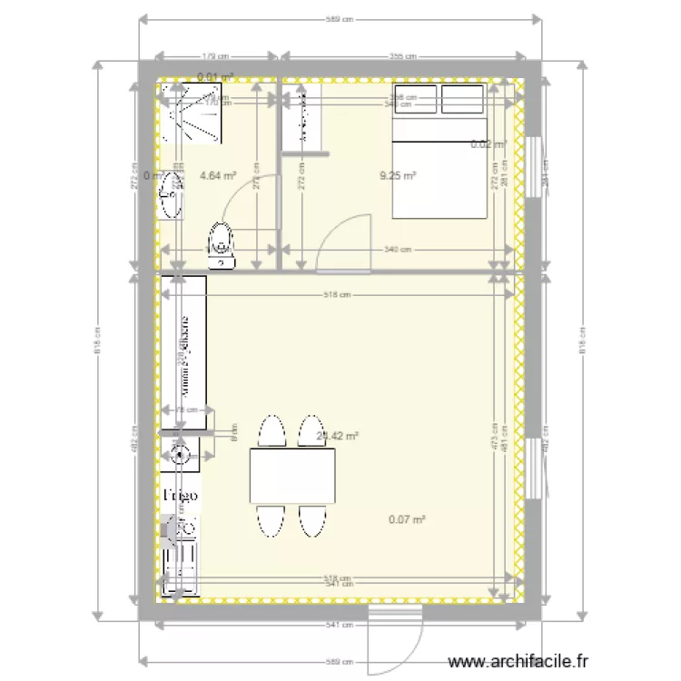 2EM ETAGE GAUCHE ASENCIO MODIFIE. Plan de 