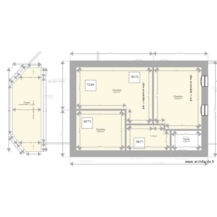 Ponsole . Plan de 0 pièce et 0 m2