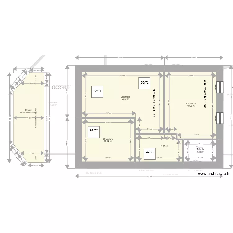 Ponsole . Plan de 