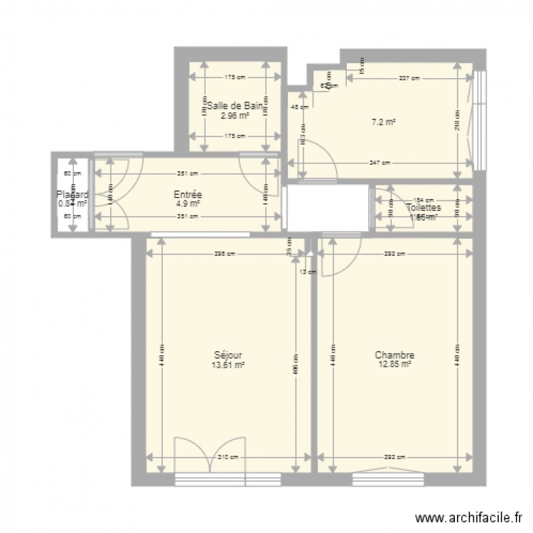 Appartement GDubus. Plan de 0 pièce et 0 m2