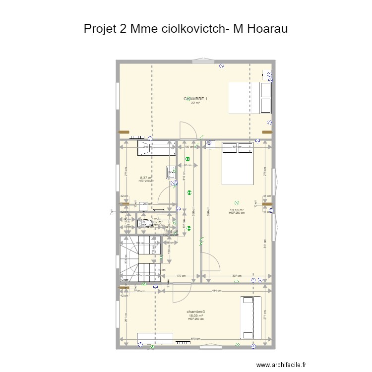 projet 2 Ciokovicth Hoarau. Plan de 0 pièce et 0 m2