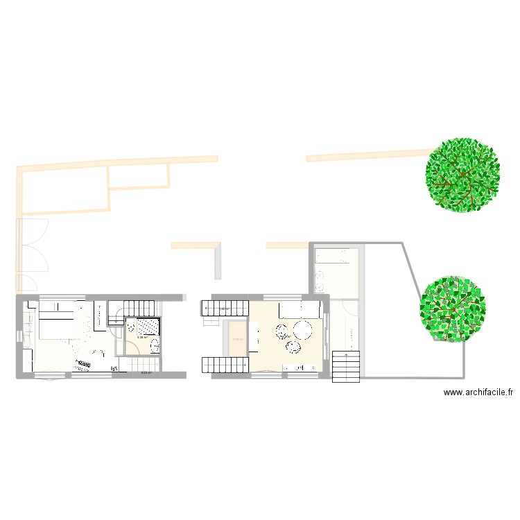 FTNB v3. Plan de 9 pièces et 74 m2