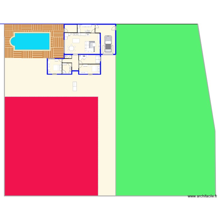 PROJET DIVISION TERRAIN LA PLAINE veranda 2. Plan de 0 pièce et 0 m2