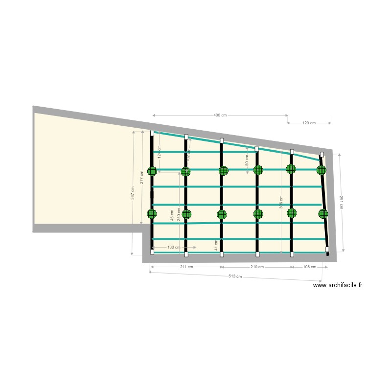 terrasse Yoann2. Plan de 26 pièces et 39 m2