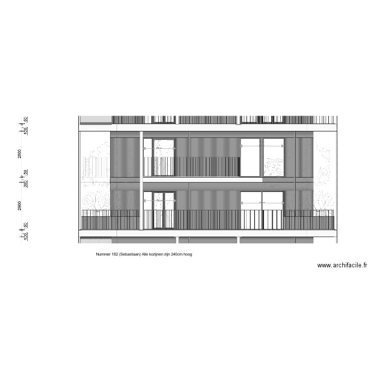 kozijnen bas nummer 182. Plan de 0 pièce et 0 m2