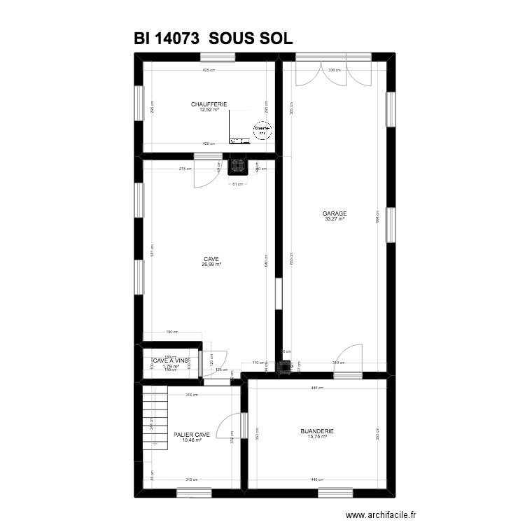 BI 14073. Plan de 27 pièces et 336 m2