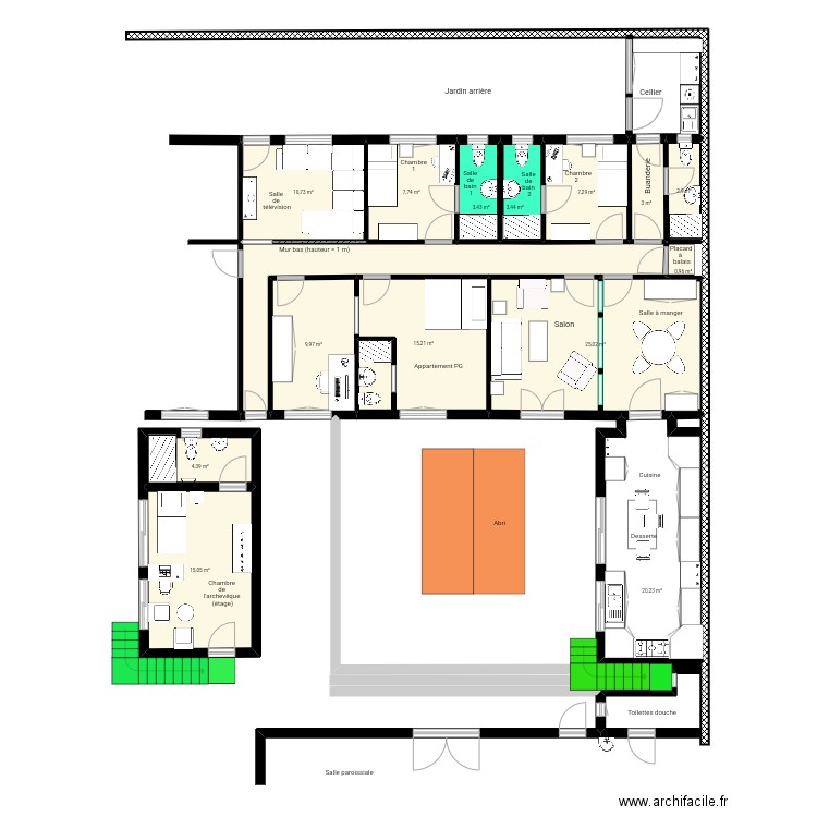 Presbytère Agadir projet 3. Plan de 0 pièce et 0 m2