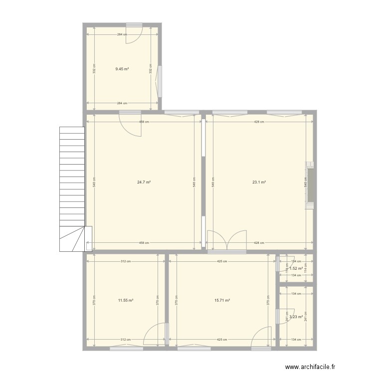 SP 1er étage. Plan de 0 pièce et 0 m2