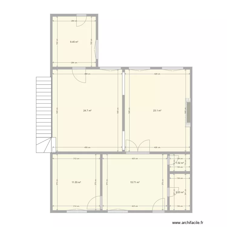 SP 1er &eacute;tage. Plan de 