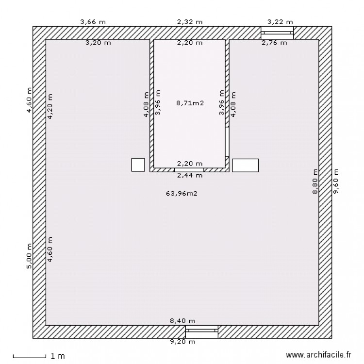 CHAMBRE NIV 2. Plan de 0 pièce et 0 m2