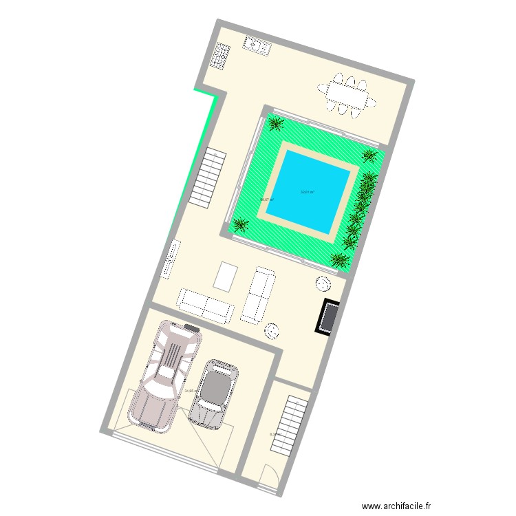 Mediatheque_plan_Patio. Plan de 0 pièce et 0 m2