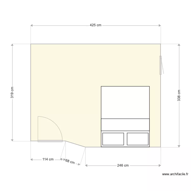 CHAMBRE CH.P. Plan de CHAMBRE CH.P. Plan de