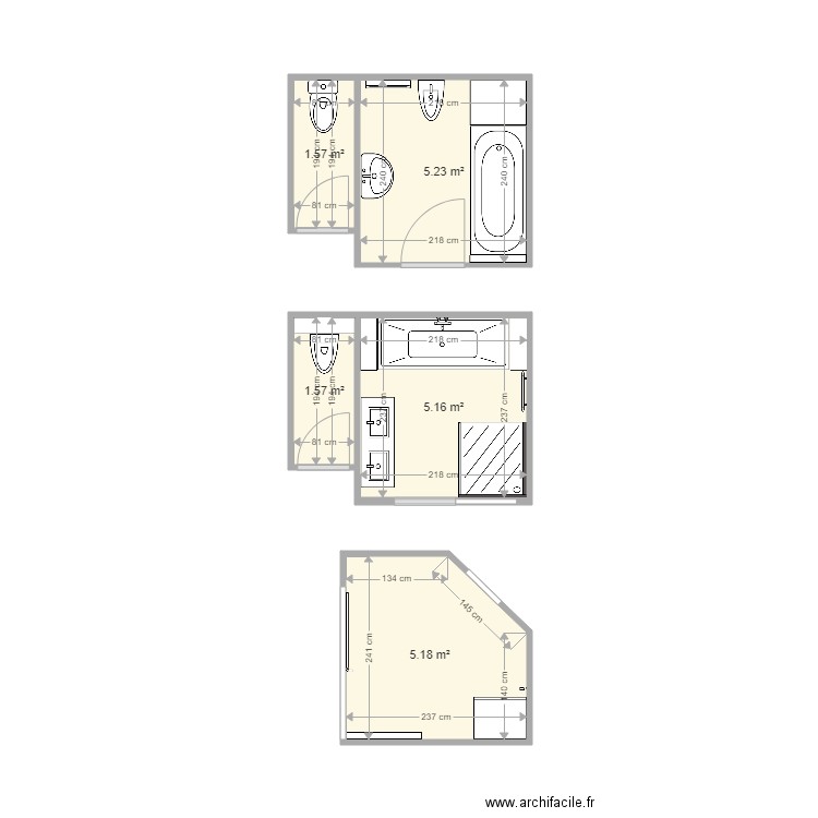 Salle de bain Ancenis. Plan de 0 pièce et 0 m2