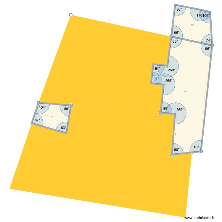 delarousse. Plan de 3 pièces et 305 m2