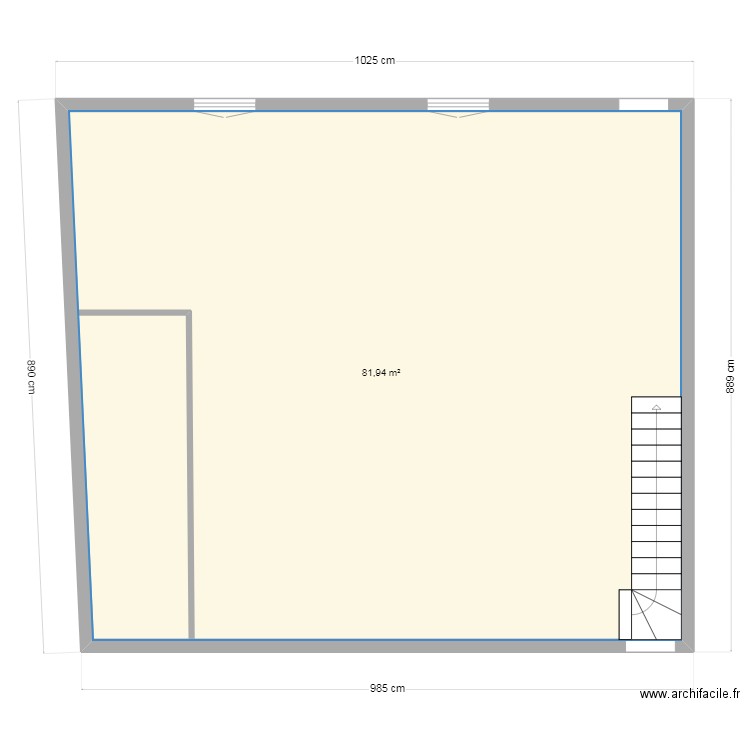 etage. Plan de 0 pièce et 0 m2