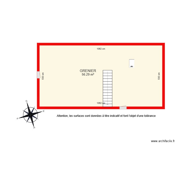 BI 3267 grenier coté. Plan de 0 pièce et 0 m2