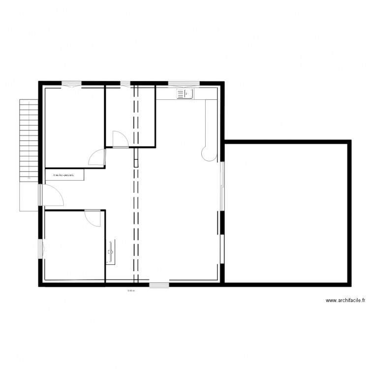 haut. Plan de 0 pièce et 0 m2