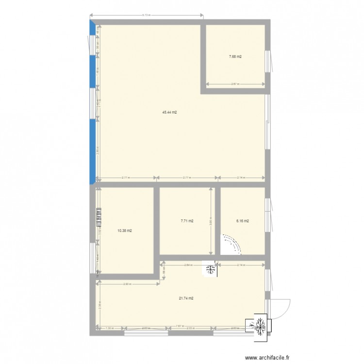 plan maison 99m2