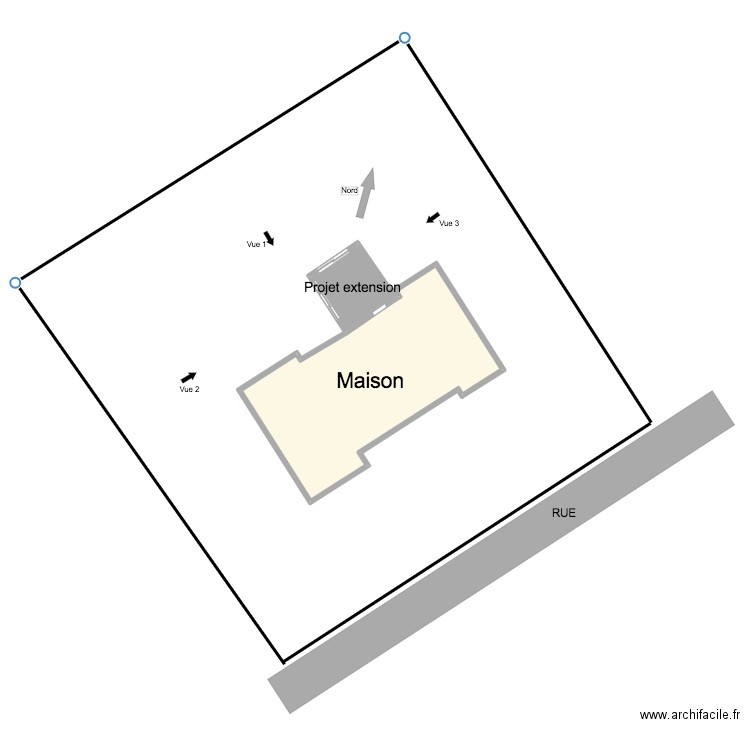 Cadastre. Plan de 2 pièces et 127 m2