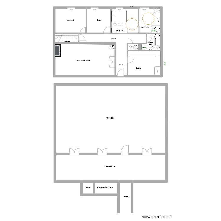 Justine Domicile F.B. Plan de 8 pièces et 269 m2