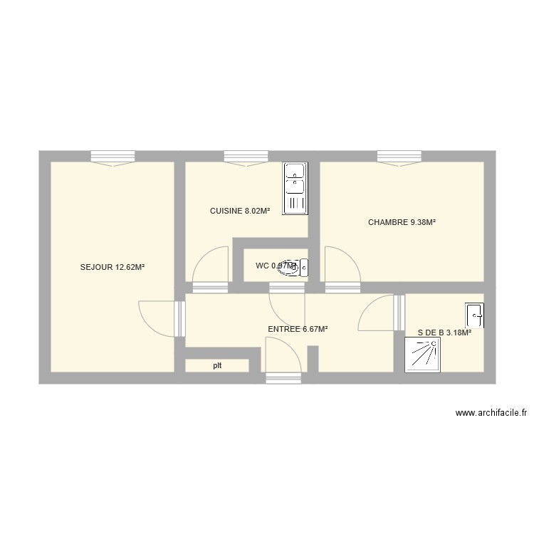 monneau. Plan de 0 pièce et 0 m2