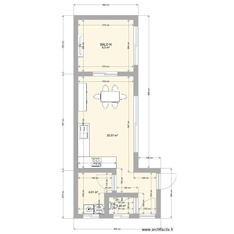 STUDIO JARDIN. Plan de 0 pièce et 0 m2