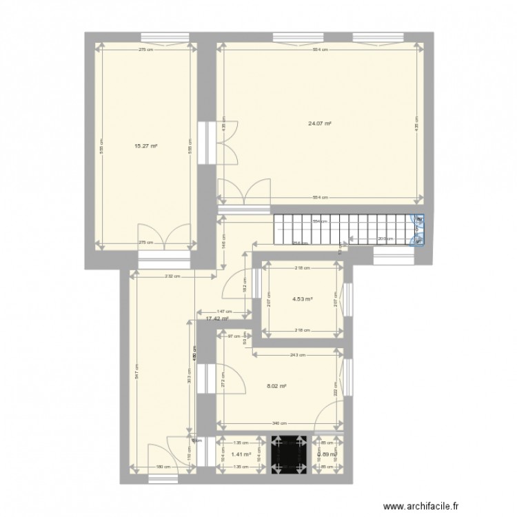 Honved utca 40 aménagement 3. Plan de 0 pièce et 0 m2