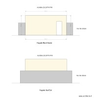 projet garage facades Nord Ouest  Sud Est