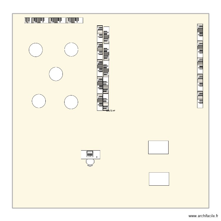 CDI-86. Plan de 1 pièce et 255 m2
