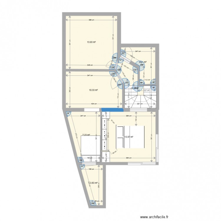 haut chambre dressing . Plan de 0 pièce et 0 m2