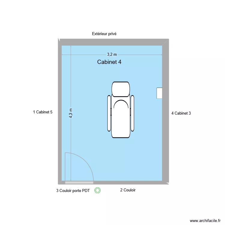 60708 Cabinet 4. Plan de 1 et 14 m² 60708 Cabinet 4. Plan de 1 et 14 m²