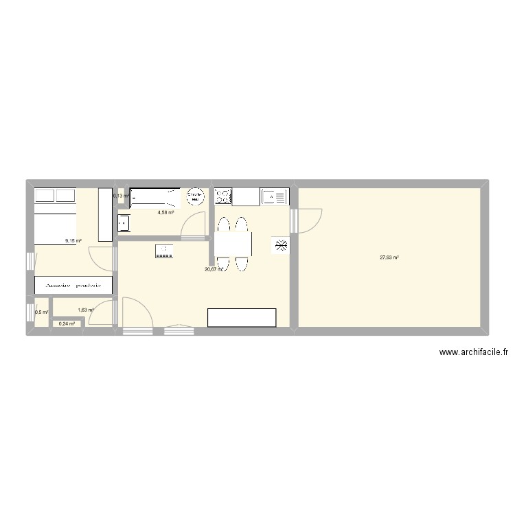 MAISON POTENTIELLE E1. Plan de 0 pièce et 0 m2
