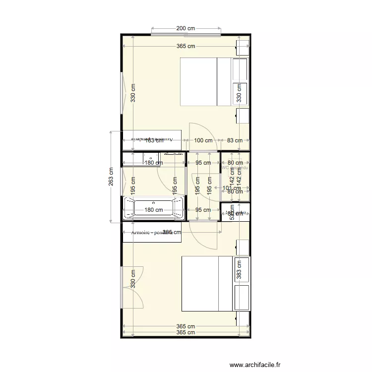 Sonzay r&eacute;no chalet. Plan de 
